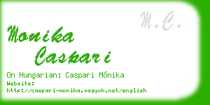 monika caspari business card
